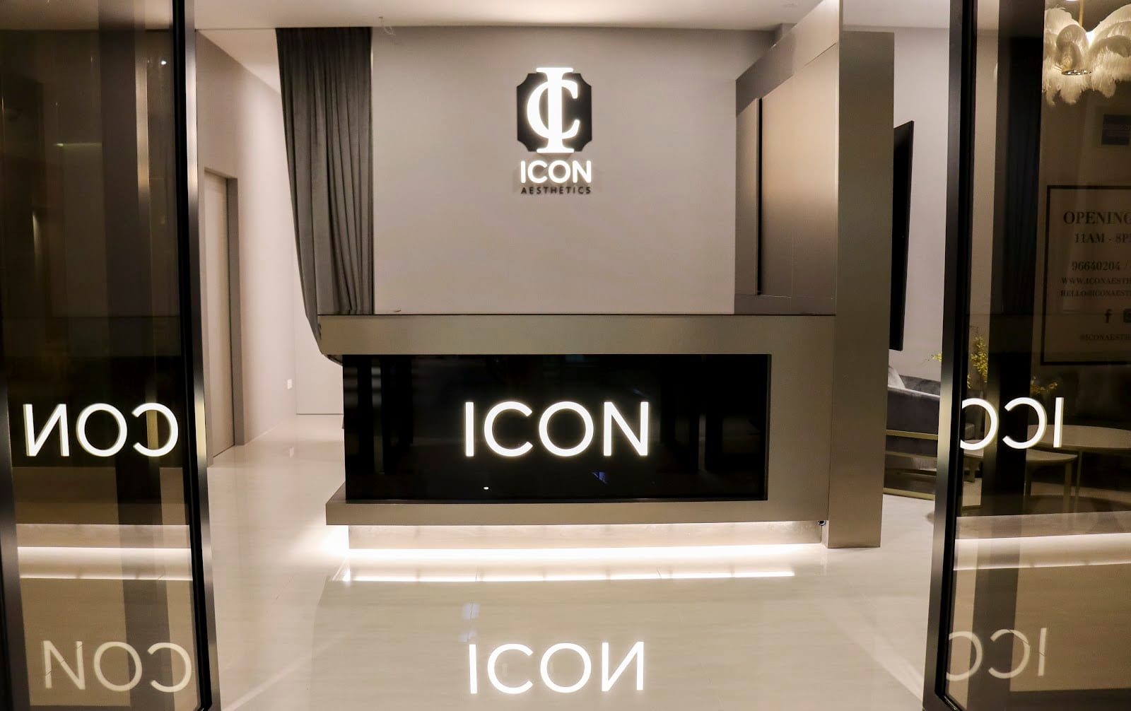 ICON Aesthetics flagship clinic reception and aesthetic suite at Wisma Atria Orchard